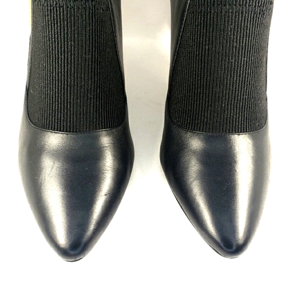 Calvin Klein Jalana Black Leather, Pointy Toe, Shooties. Women's Size 10M - Picture 6 of 13